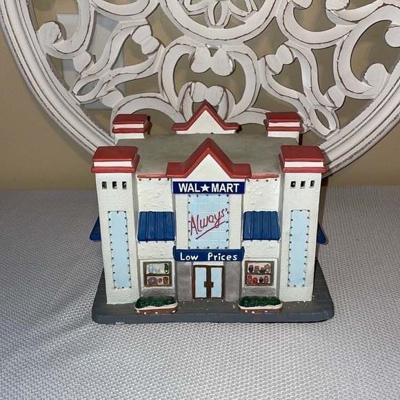 Christmas Village Ceramic Walmart Super Center Lighted Fiber Optics collectible - Picture 1 of 6